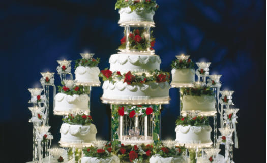 wedding cakes with fountains